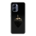 Дизайнерский силиконовый чехол для Realme C33 Черная клубника