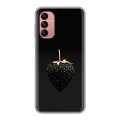 Дизайнерский силиконовый чехол для Samsung Galaxy A04s Черная клубника