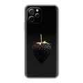 Дизайнерский силиконовый с усиленными углами чехол для Huawei Nova Y61 Черная клубника