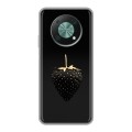 Дизайнерский силиконовый чехол для Huawei Nova Y90 Черная клубника