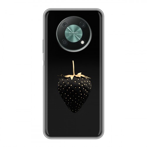 Дизайнерский силиконовый чехол для Huawei Nova Y90 Черная клубника