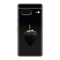 Дизайнерский силиконовый чехол для Google Pixel 7 Черная клубника