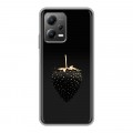Дизайнерский силиконовый чехол для Xiaomi Poco X5 Черная клубника