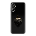 Дизайнерский силиконовый чехол для Samsung Galaxy A14 Черная клубника