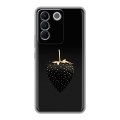 Дизайнерский силиконовый чехол для Vivo V27e Черная клубника