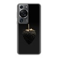 Дизайнерский силиконовый чехол для Huawei P60 Черная клубника