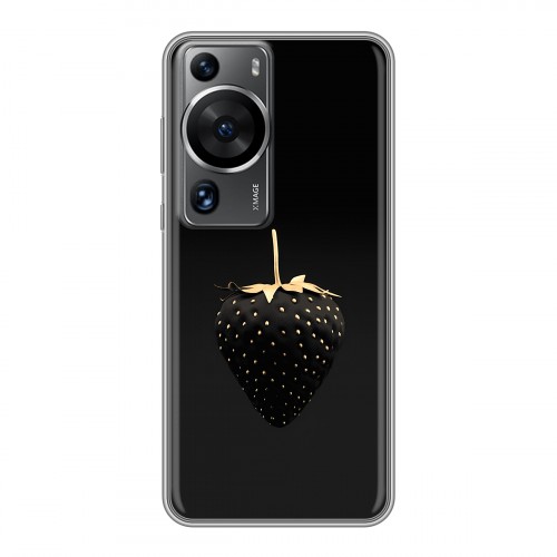 Дизайнерский силиконовый чехол для Huawei P60 Черная клубника