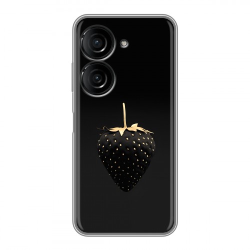Дизайнерский силиконовый чехол для ASUS ZenFone 9 Черная клубника