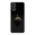 Дизайнерский силиконовый чехол для OPPO A38 4G Черная клубника