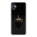 Дизайнерский силиконовый чехол для Samsung Galaxy A05 Черная клубника