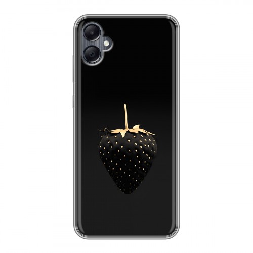 Дизайнерский силиконовый чехол для Samsung Galaxy A05 Черная клубника