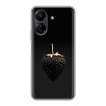 Дизайнерский силиконовый чехол для Xiaomi Poco C65 Черная клубника