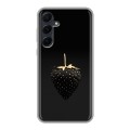 Дизайнерский силиконовый чехол для Samsung Galaxy A55 Черная клубника