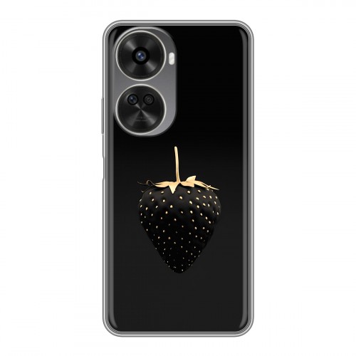 Дизайнерский силиконовый чехол для Huawei Nova 11 SE Черная клубника