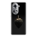 Дизайнерский силиконовый чехол для OPPO Reno 11 Черная клубника