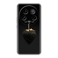 Дизайнерский силиконовый чехол для Xiaomi 14 Ultra Черная клубника