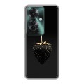 Дизайнерский силиконовый чехол для Oppo Reno 11F Черная клубника