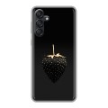 Дизайнерский силиконовый чехол для Samsung Galaxy M55 Черная клубника