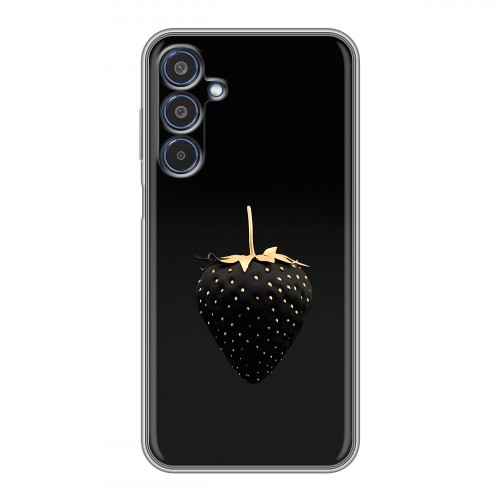 Дизайнерский силиконовый чехол для Samsung Galaxy M35 Черная клубника