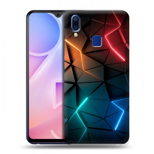 Дизайнерский пластиковый чехол для Vivo Y95 Абстракция неон