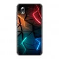 Дизайнерский силиконовый чехол для ZTE Blade A3 (2019) Абстракция неон