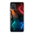 Дизайнерский силиконовый чехол для Samsung Galaxy A71 Абстракция неон