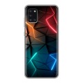 Дизайнерский силиконовый чехол для Samsung Galaxy A31 Абстракция неон