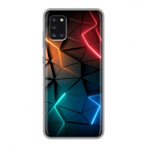 Дизайнерский силиконовый чехол для Samsung Galaxy A31 Абстракция неон