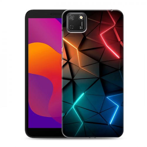 Дизайнерский силиконовый чехол для Huawei Honor 9S Абстракция неон