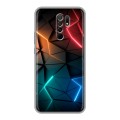 Дизайнерский силиконовый чехол для Xiaomi RedMi 9 Абстракция неон