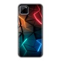 Дизайнерский силиконовый чехол для Realme C11 Абстракция неон