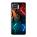 Дизайнерский силиконовый чехол для OPPO Reno4 Lite Абстракция неон