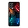 Дизайнерский силиконовый чехол для Samsung Galaxy A32 Абстракция неон