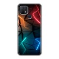Дизайнерский силиконовый чехол для OPPO A15 Абстракция неон