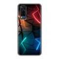 Дизайнерский пластиковый чехол для Vivo Y31 Абстракция неон