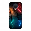 Дизайнерский силиконовый чехол для Nokia G20 Абстракция неон