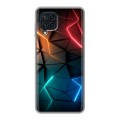 Дизайнерский силиконовый чехол для Samsung Galaxy A22 Абстракция неон