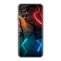 Дизайнерский силиконовый чехол для Xiaomi Redmi 10 Абстракция неон