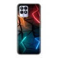 Дизайнерский силиконовый чехол для Realme 8i Абстракция неон