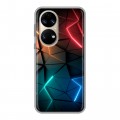 Дизайнерский силиконовый чехол для Huawei P50 Pro Абстракция неон