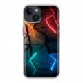 Дизайнерский силиконовый чехол для Iphone 14 Абстракция неон