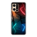 Дизайнерский силиконовый чехол для OPPO Reno7 Абстракция неон