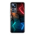 Дизайнерский силиконовый чехол для Xiaomi 12T Абстракция неон