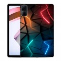 Дизайнерский силиконовый чехол для Xiaomi RedMi Pad Абстракция неон