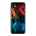 Дизайнерский силиконовый чехол для Samsung Galaxy A04 Абстракция неон