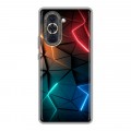 Дизайнерский силиконовый с усиленными углами чехол для Huawei Nova 10 Абстракция неон