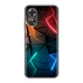 Дизайнерский силиконовый чехол для OPPO A17 Абстракция неон
