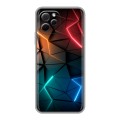 Дизайнерский силиконовый с усиленными углами чехол для Huawei Nova Y61 Абстракция неон