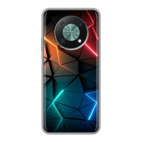 Дизайнерский силиконовый чехол для Huawei Nova Y90 Абстракция неон