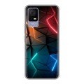 Дизайнерский силиконовый чехол для TCL 405 Абстракция неон